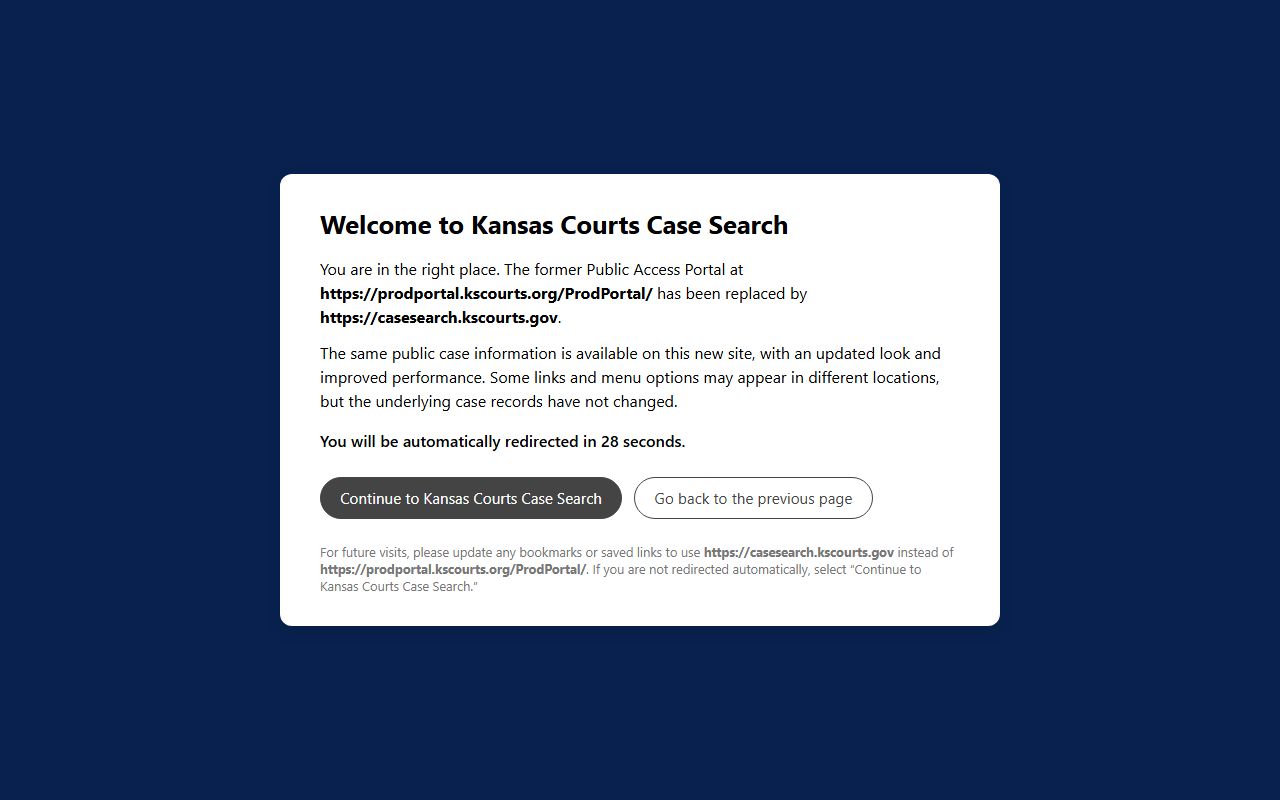 Hamilton County court records CaseSearch redirect notice