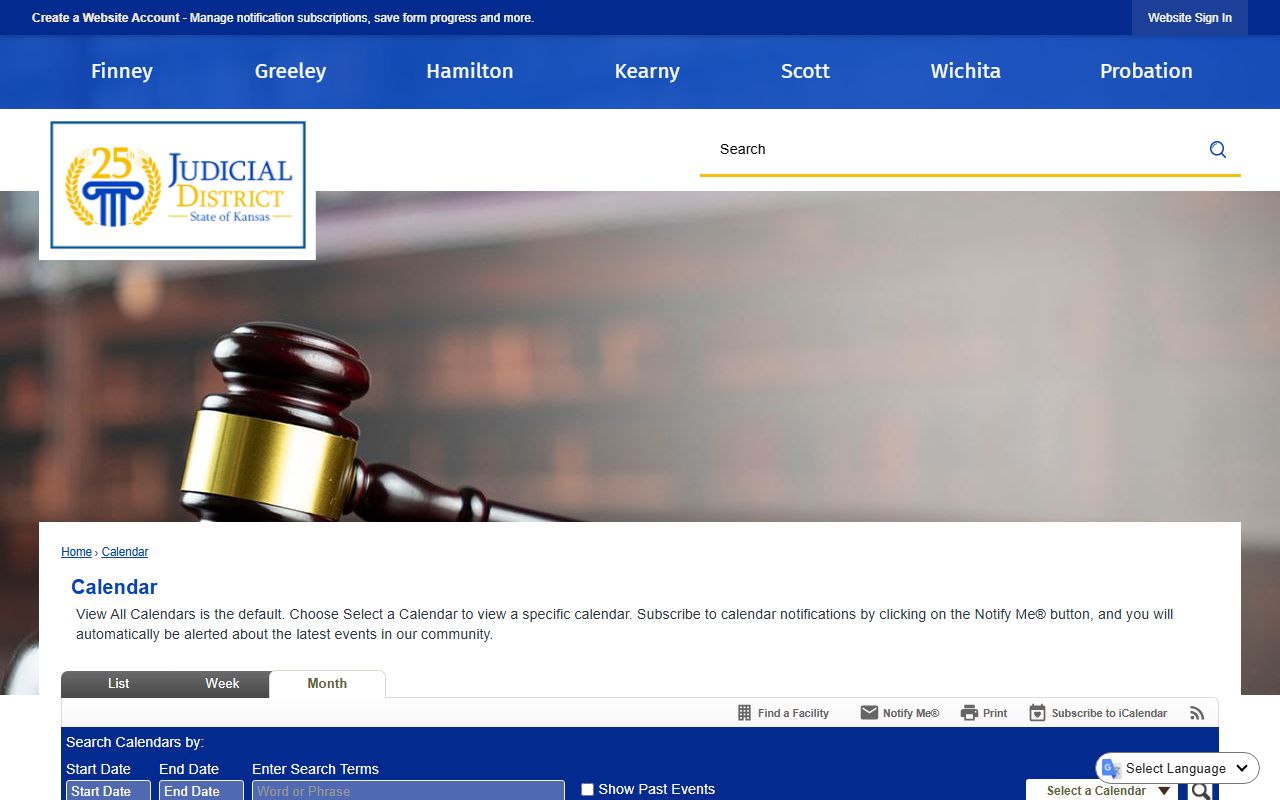 Hamilton County court records 25th Judicial District calendar
