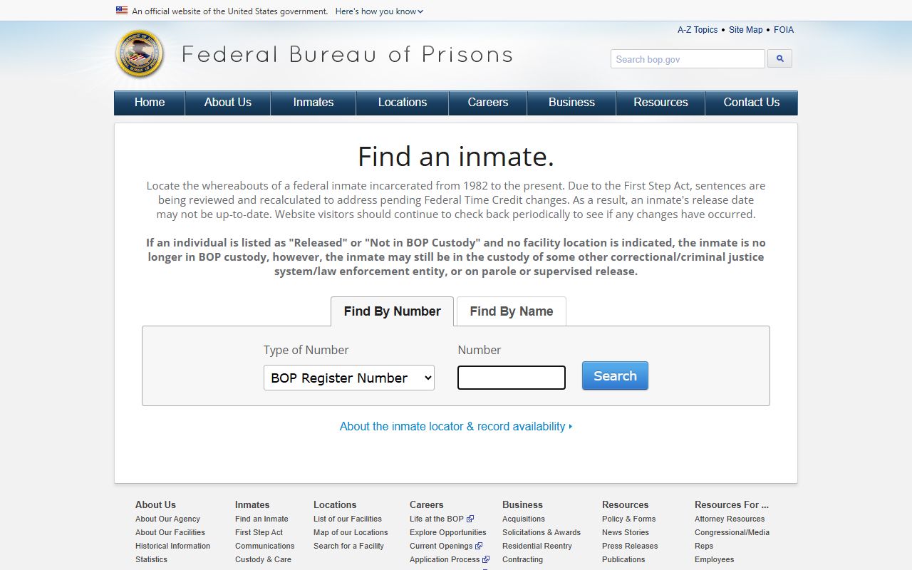 Hamilton County inmate records Federal Bureau of Prisons inmate locator